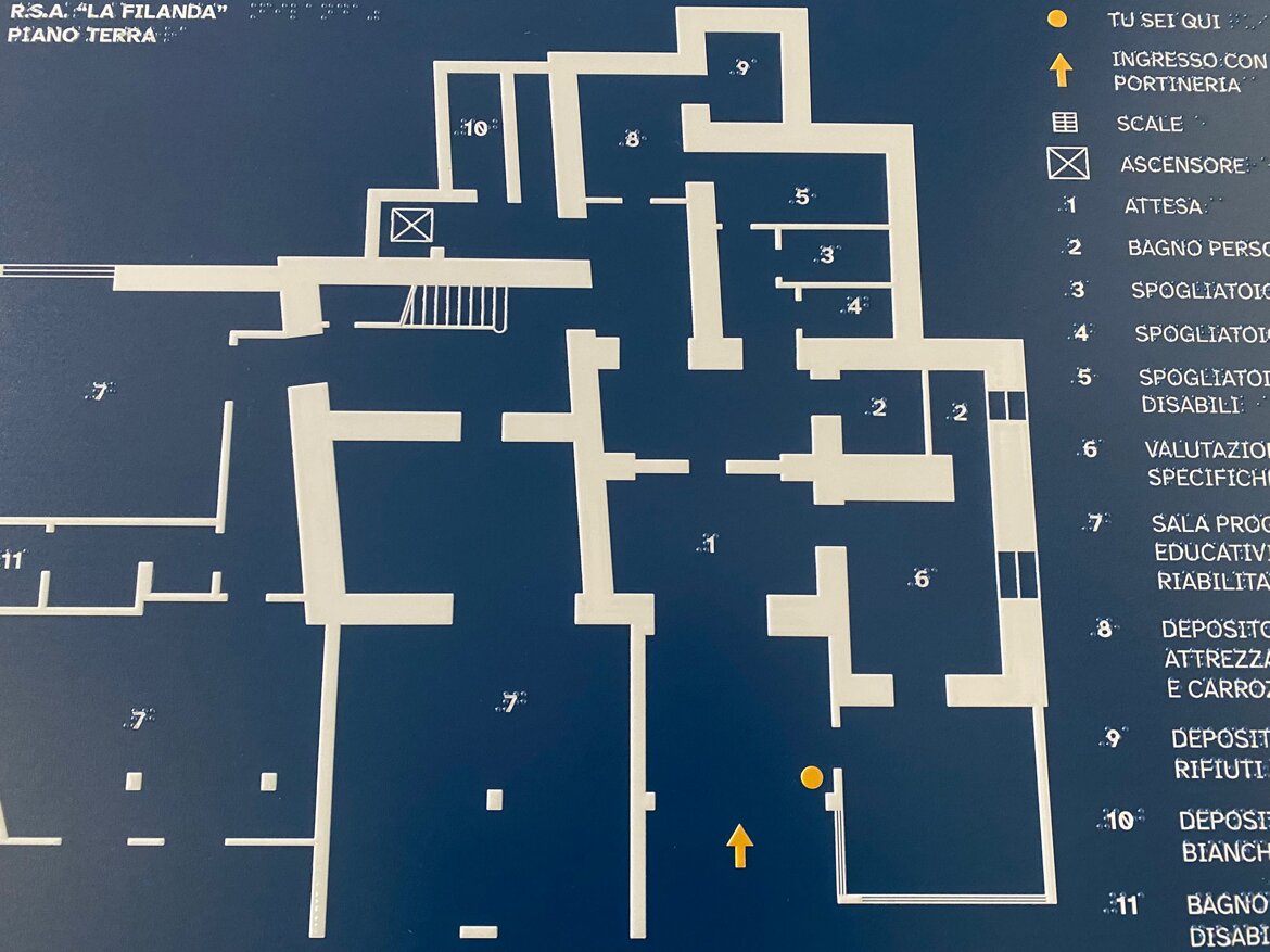 planimetria tattile - Rsa La Filanda