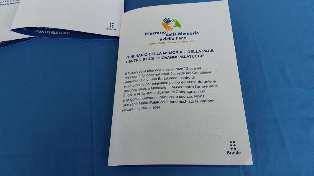 brochure/mappa tattile - stampa Braille