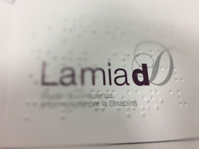 stampa Braille - mappa tattile - targa Braille