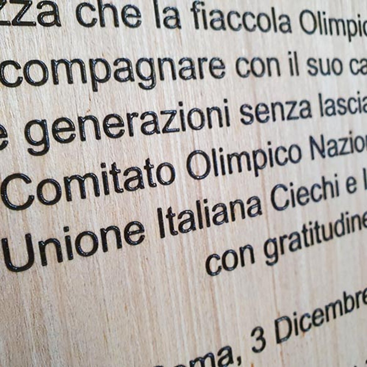 targa tattile - dettaglio