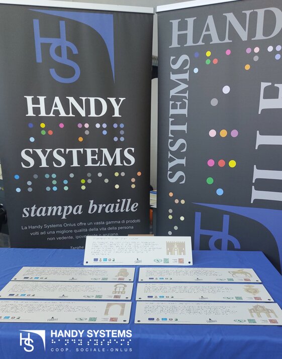 Targa tattile/targa Braille