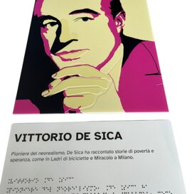 stampa Braille - mappa tattile - targa Braille targa tattile