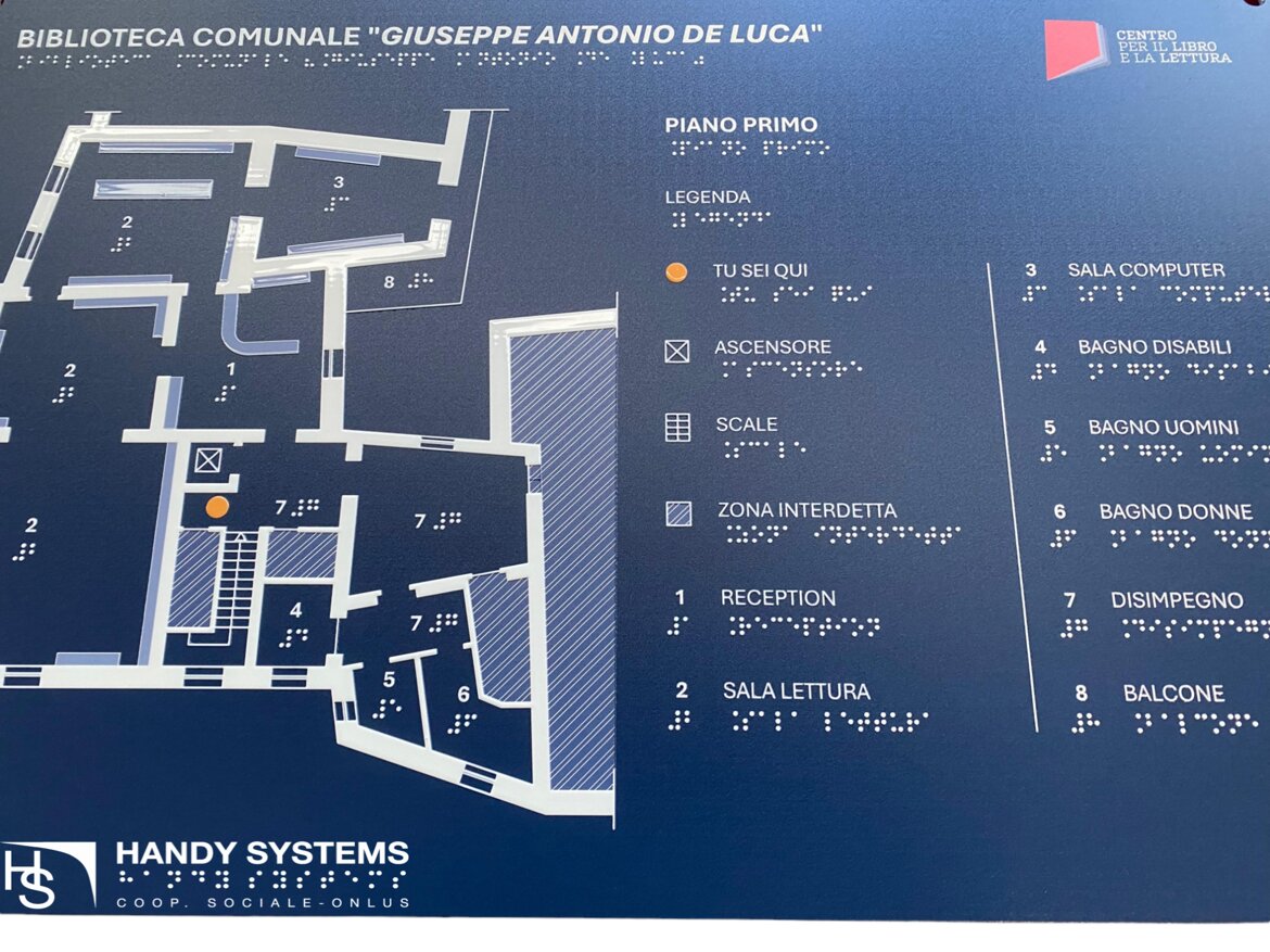 stampa Braille - mappa tattile - targa Braille stampa Braille - mappa tattile - targa Braille
