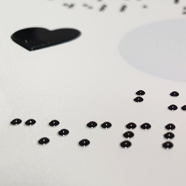 stampa Braille - mappa tattile - targa Braille