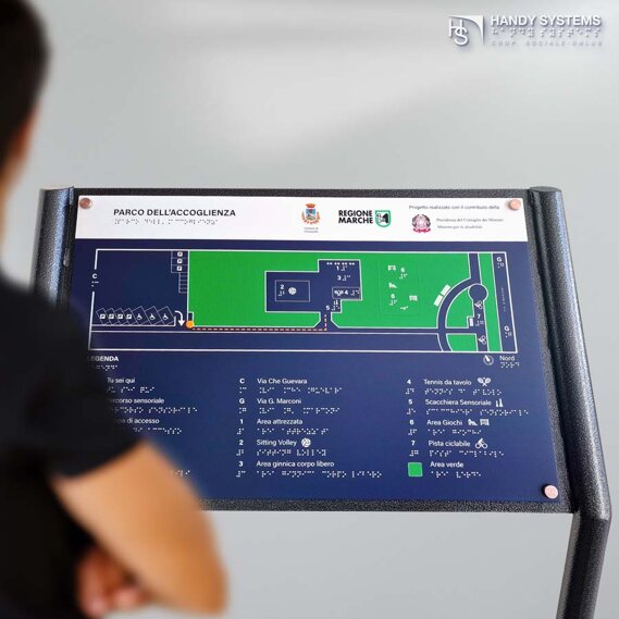 stampa Braille - mappa tattile - targa Braille Mappa tattile