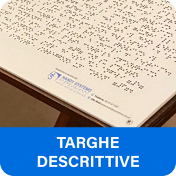 targhe Braille/targhe tattili