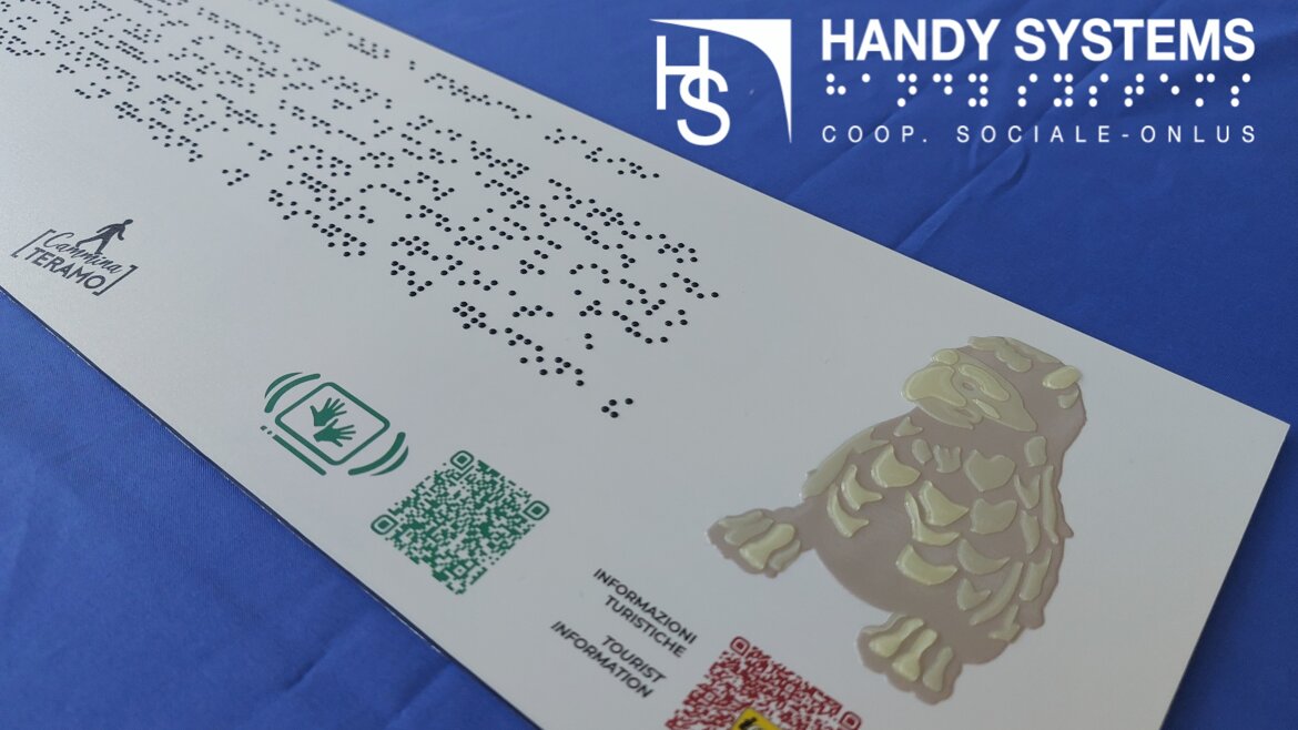 Targa tattile/targa Braille