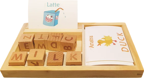 gioco tattile impariamo l'inglese
