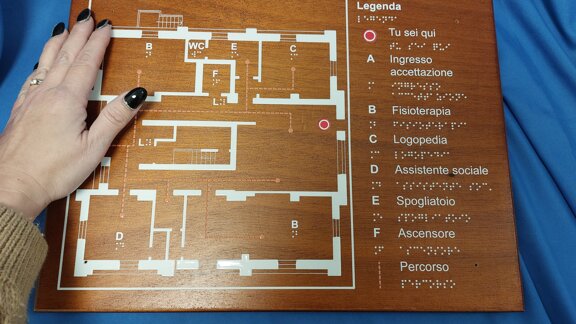 Stampa Braille-Targa tattile-Mappa tattile