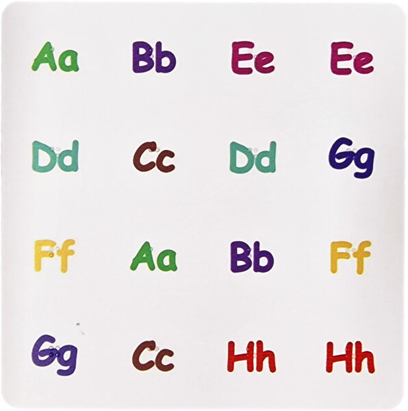 Memory tattile con schede a rilievo tattile e Braille