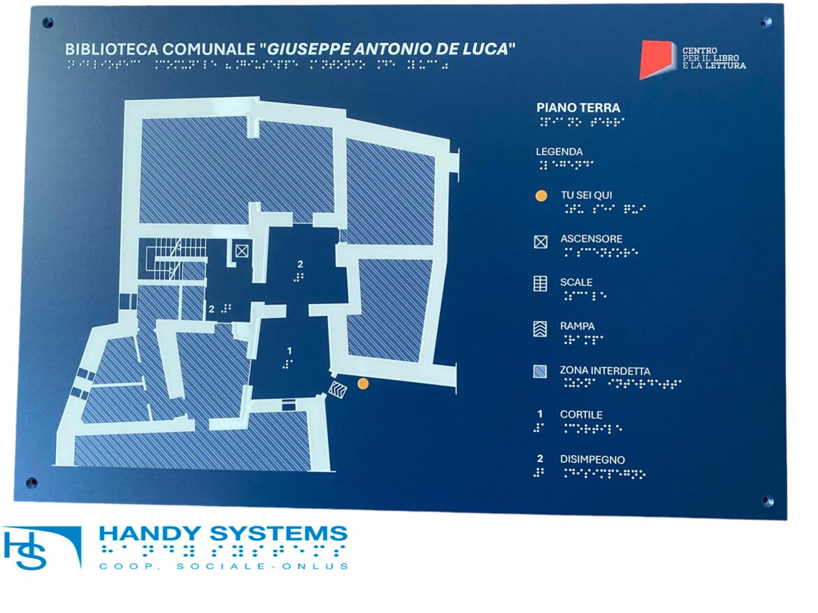 stampa Braille - mappa tattile - targa Braille stampa Braille - mappa tattile - targa Braille