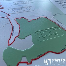 stampa Braille - mappa tattile - targa Braille mappa tattile