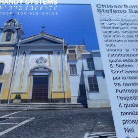 stampa Braille - mappa tattile - targa Braille targa Braille con immagine a rilievo