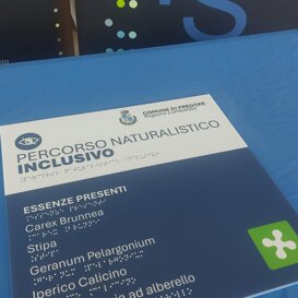 stampa Braille - mappa tattile - targa Braille Targa Braille