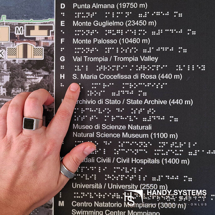 Mappa tattile - dettaglio