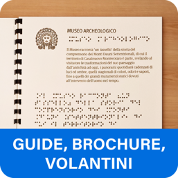 Guide, brochure in Braille