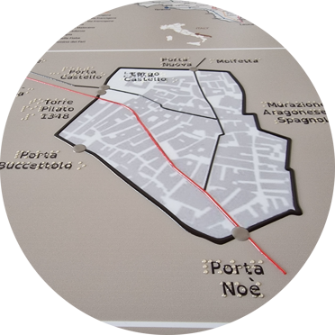 stampa Braille - mappa tattile - targa Braille Targa Braille