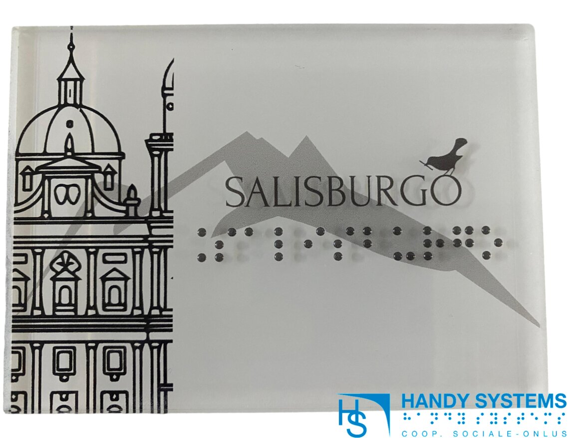 stampa Braille - mappa tattile - targa Braille