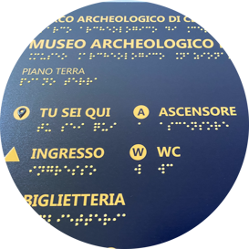 stampa Braille - mappa tattile - targa Braille Mappa tattile