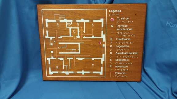 Stampa Braille-Targa tattile-Mappa tattile