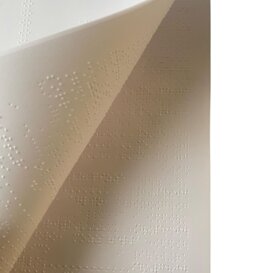 stampa Braille - mappa tattile - targa Braille menu Braille