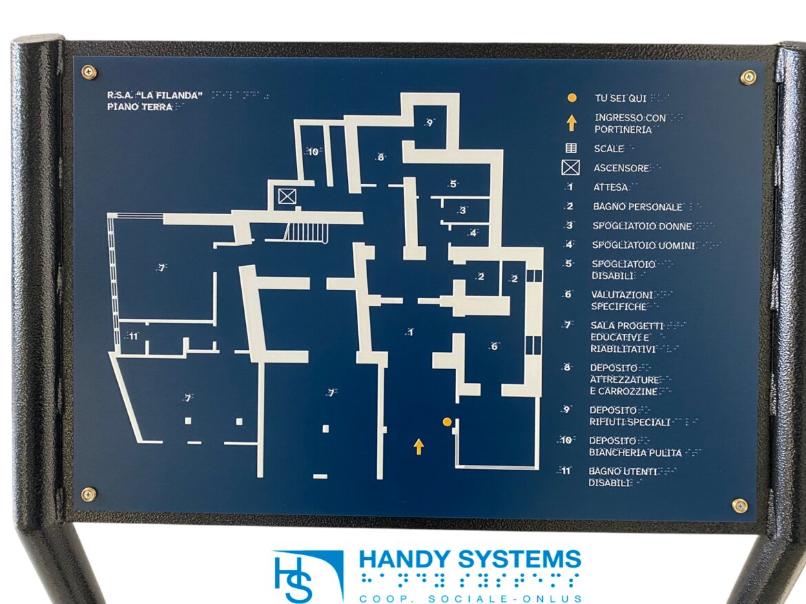 planimetria tattile - Rsa La Filanda