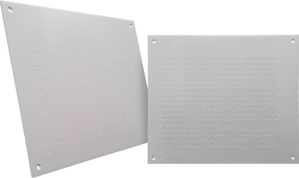 targa Braille - stampa in Braille