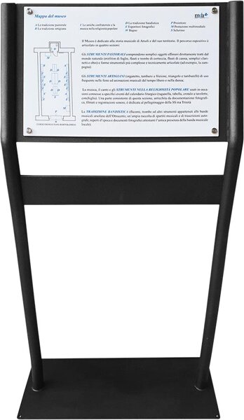 Mappa tattile e leggio
