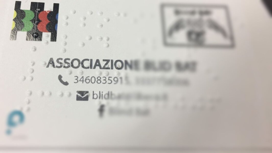 stampa Braille - mappa tattile - targa Braille