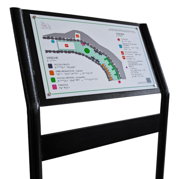Mappa tattile con leggio