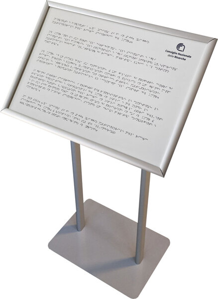 mappa tattile con leggio mappa tattile con leggio