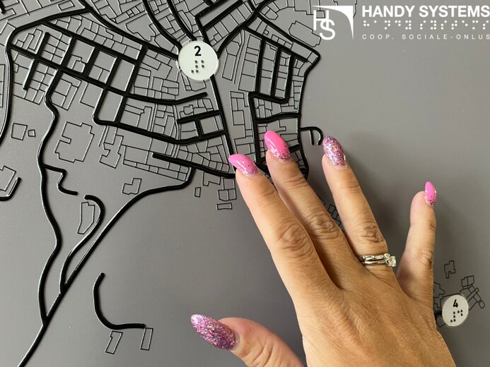 stampa Braille - mappa tattile - targa Braille stampa Braille - mappa tattile - targa Braille
