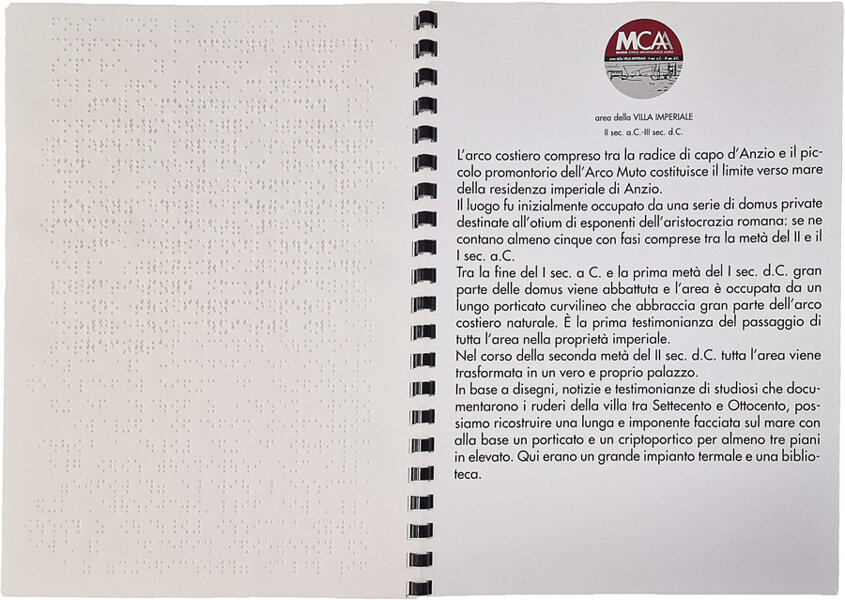 brochure in quadricromia e Braille brochure in quadricromia e Braille