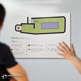 stampa Braille - mappa tattile - targa Braille