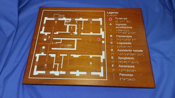 Stampa Braille-Targa tattile-Mappa tattile