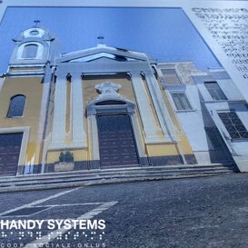 stampa Braille - mappa tattile - targa Braille targa Braille con immagine a rilievo