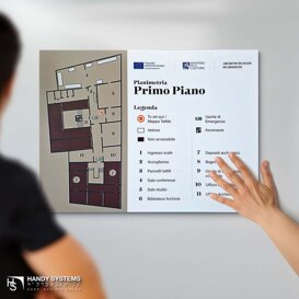 stampa Braille - mappa tattile - targa Braille