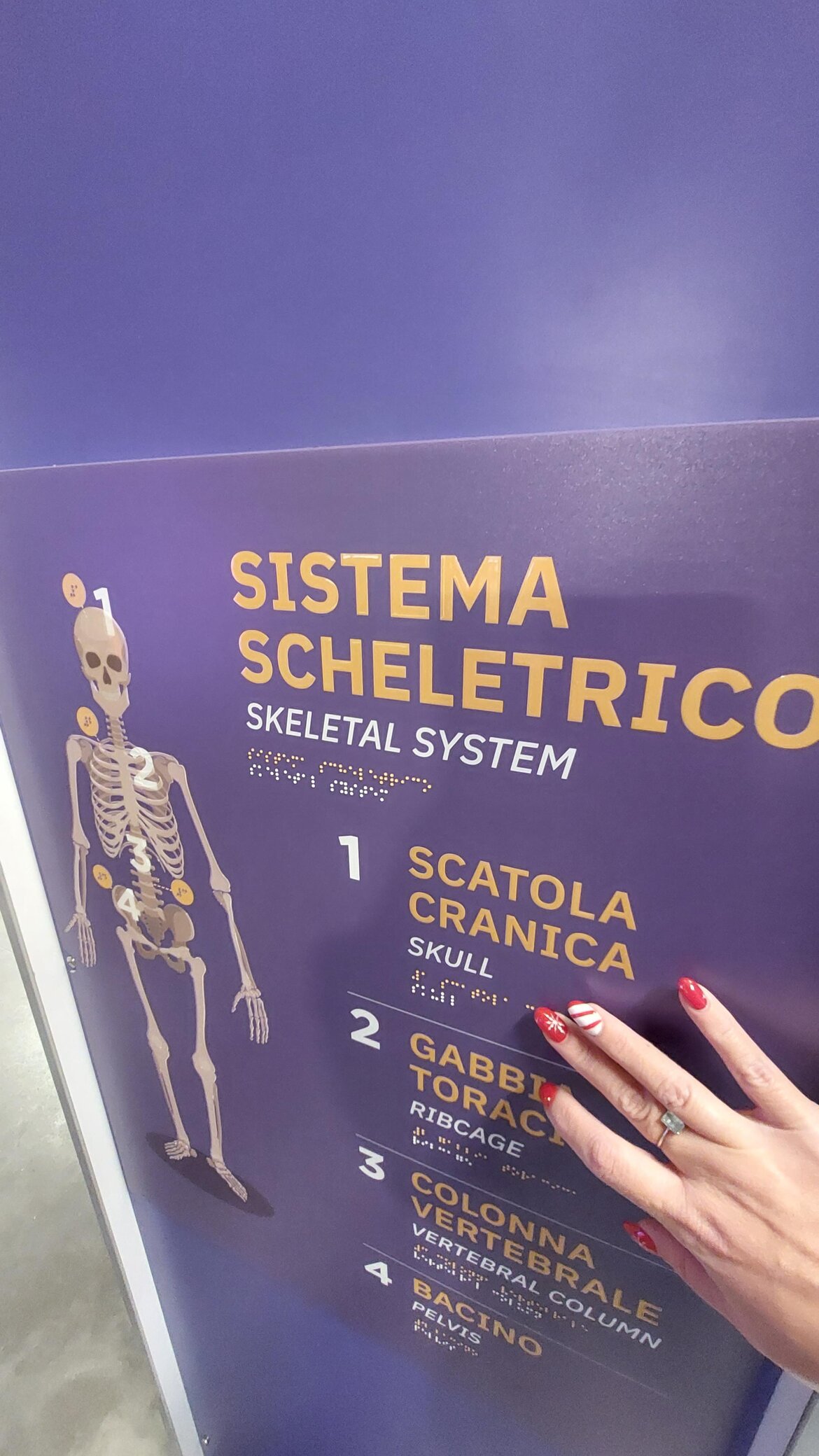 targa Braille grande formato