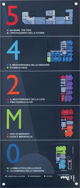 mappa tattile n quadricromia e Braille, immagine.