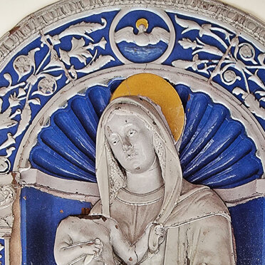 dettaglio, immagine a rilievo tattile targa tattile, in quadricromia , Braille e immagine a rilievo tattile