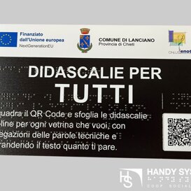 stampa Braille - mappa tattile - targa Braille targa Braille
