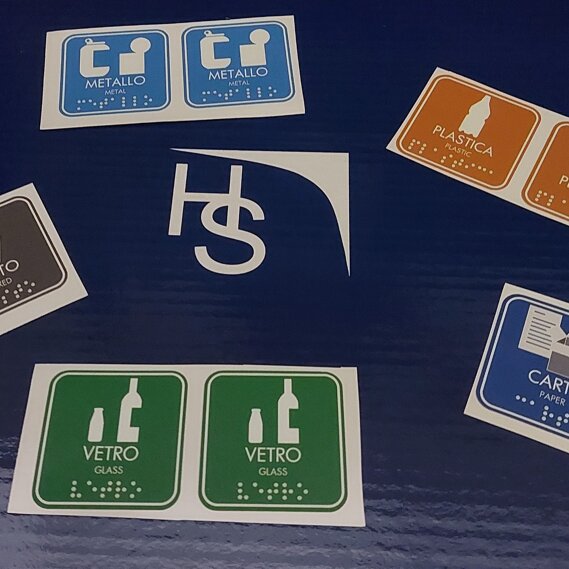 mappa tattile - targa Braille - stampa Braille etichette adesive tattili mappa tattile - targa Braille - stampa Braille etichette adesive tattili