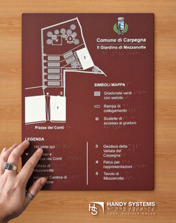 Stampa Braille-Targa tattile-Mappa tattile