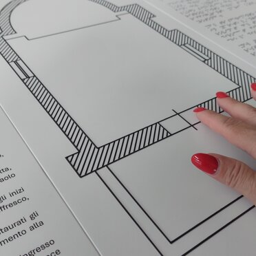 stampa Braille - mappa tattile - targa Braille Targa a rilievo tattile