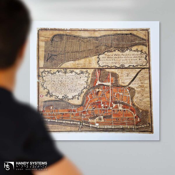 stampa Braille - mappa tattile - targa Braille