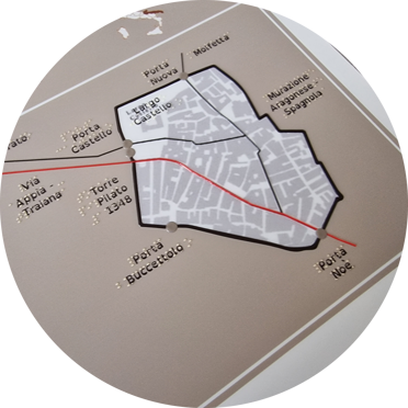 stampa Braille - mappa tattile - targa Braille Targa Braille