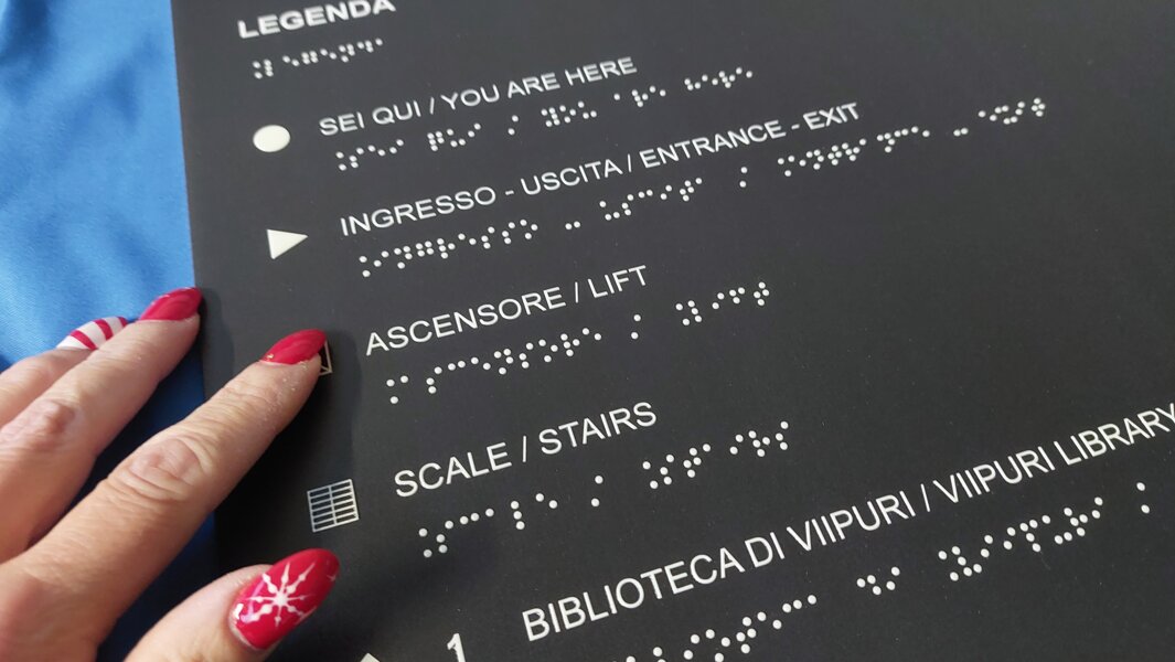 Mappa tattile - dettaglio Mappa tattile - dettaglio