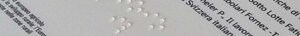 dettaglio targa Braille