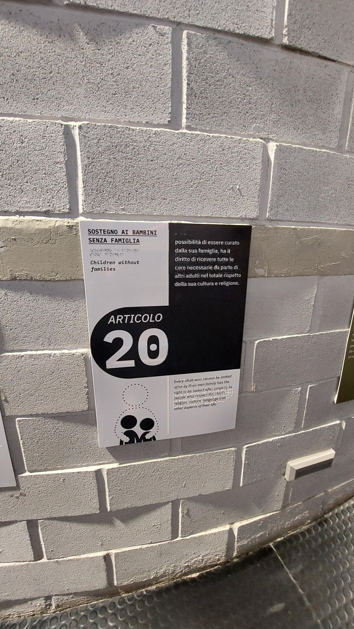 stampa Braille - mappa tattile - targa Braille