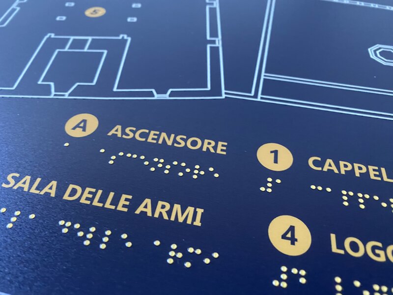 dettaglio mappa tattile